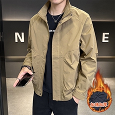 加棉加厚店主风夹克外套男休闲时尚立领男士夹克-P85，男装夹克，星座310B-3