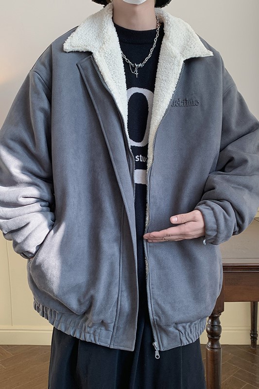 机车夹袄加厚棉服痞帅外套大码港风棉衣美式1016-1W90P128K158,男装棉衣,星座1016-1（原电商B408-1）