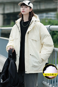 冬上新加绒加厚羽绒服中性冲锋衣外套男女 8313-P220 控价318图片