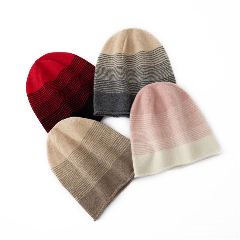 时尚百搭秋冬羊绒帽舒适保暖多色可选,饰品帽子,窄众羊绒