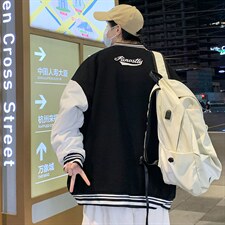 重磅2024秋冬季刺绣棒球服简约夹克男装青少年潮流外套P85控118，男装夹克，电商A086