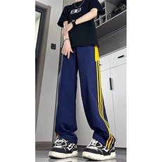 冰丝男裤加长高个子条纹休闲裤男夏季薄款190cm115运动裤KZ061P45，男装休闲裤，电商B312