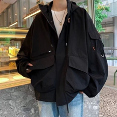 DCL98-P83春季美式立体口袋网红外套工装男士连帽夹克宽松百搭新，男装夹克，星座603-2
