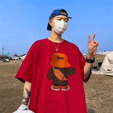 量大优供视频220克美式短袖t恤T2296得物直播有280克品质，男装T恤，电商A486