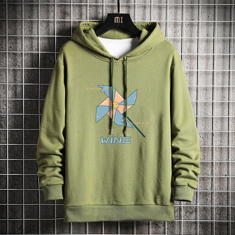 WY2112-P40加绒P45纯连帽卫衣男大码运动帽衫宽松薄外套,男装卫衣,电商A040A