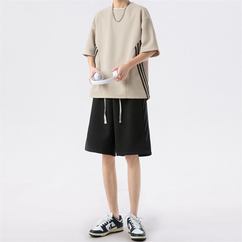 新款休闲夏季短袖套装,男装休闲套装,星座1106-2（原1111B）
