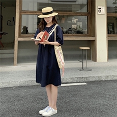 法式复古气质收腰显瘦连衣裙女2025夏季新款设计感小众中长款裙子，女装连衣裙，2C273