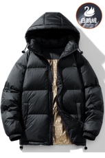 轻奢休闲标黑金石墨烯50白鹅绒羽绒服男冬季YR112-P240，男装羽绒服，星座210-3