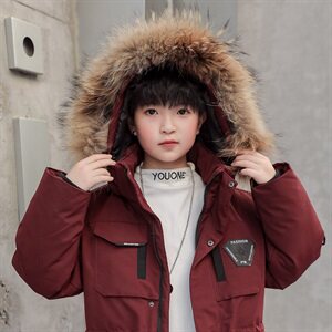 2020电商B247冬季新款白鸭绒羽绒服跑男同款情侣款儿童2021-P180图片
