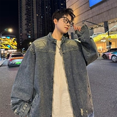 F601P78秋装男装牛仔夹克外套男装休闲时尚外套，男装工装外套，星座512-6