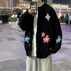休闲潮流长袖潮毛衣原宿圆领开衫新款针织衫男GM238P65，男装针织衫/毛衣，星座1116-2