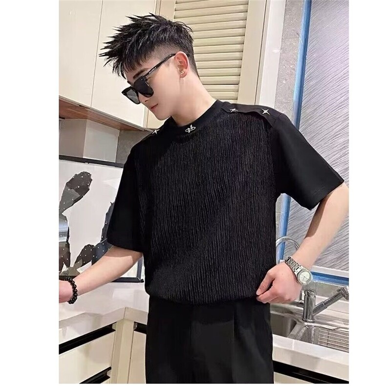 潮男穿搭T恤时尚潮牌男装文艺潮流ins日系气质流行新款T351,男装T恤,星座1116A（原606A-3）