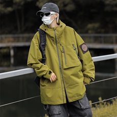 美式机能户外三防工装冲锋衣外套男上衣痞帅小众帅气JK0126-P68，男装夹克，星座308B-2