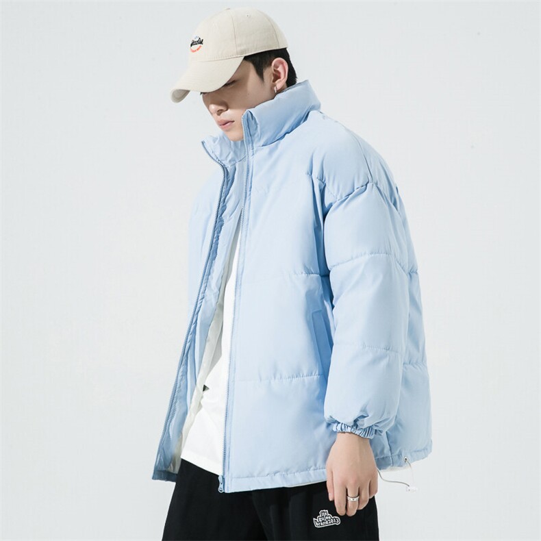纯色冬季立领棉衣男潮流加厚棉服棉袄A266-P03-P30特批黑色P35,男装棉衣,电商A266