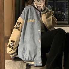 刺绣新款撞色学院风棒球服美式飞行员夹克外套C698-98，男装夹克，星座911-2(原星座613-2）