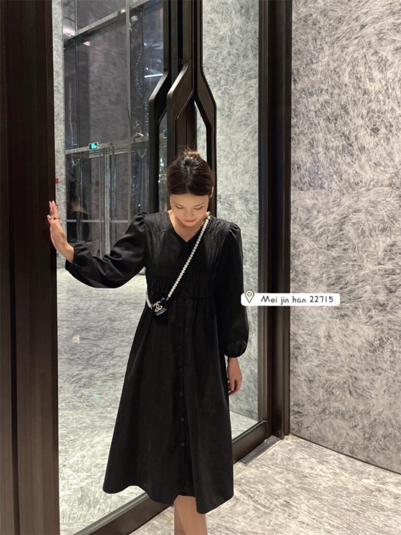 秋季连衣裙，女装连衣裙，美巾涵