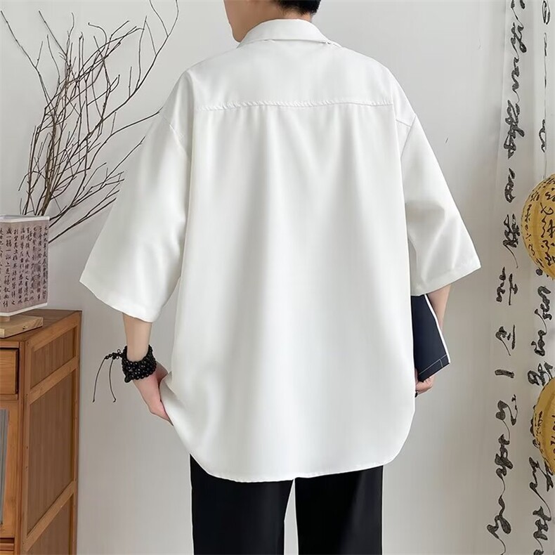 新中式竹子刺绣短衬衫S57P36,男装衬衫,星座1116-2
