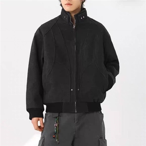 工装立领夹克 重磅水洗帆布男外套面料  棉310A-4-B974-P97图片