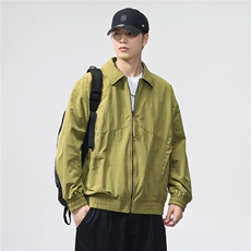 2025款时尚有型两面穿翻领休闲夹克F0953-P105控199，男装夹克，电商D215