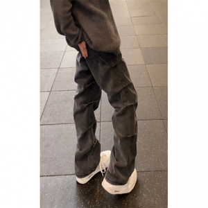 男士牛仔裤褶皱长裤A30-P45图片