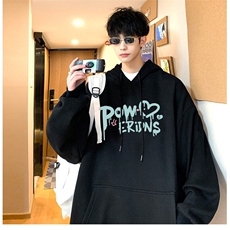 抖音供货、重磅360克现货加绒印花连帽卫衣HD019-1-LMWY44119-P40，男装卫衣，电商019-1