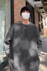 秋冬新款半开领毛衣男复古宽松休闲百搭圆领针织衫-A1816TP45控78，男装针织衫/毛衣，电商B241