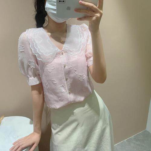 [现货]夏季新款娃娃领小衫，女装，嘉乐馨秀(4F)