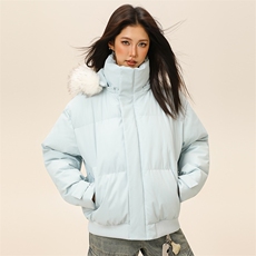 潮流宽松连帽棉服高街潮牌休闲棉衣A161-9986，男装棉衣，电商A161