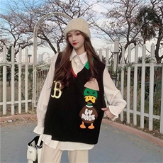 流行V领百搭马夹潮流ins时尚女原创设计气质日系新款简约原宿文艺，男装背心/马甲，星座1210-1