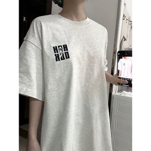 万针全刺绣工艺抖音得物高品质260克重磅纯棉双纱美式高街短袖T恤图片