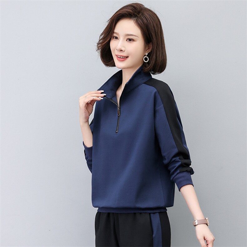 时尚春季新款女装休闲上衣宽松显瘦长袖卫衣外套,女装卫衣/绒衫,悦见她