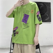 夏季短袖t恤男潮流港风t恤A210-A8311-P28，男装T恤，星座210-3