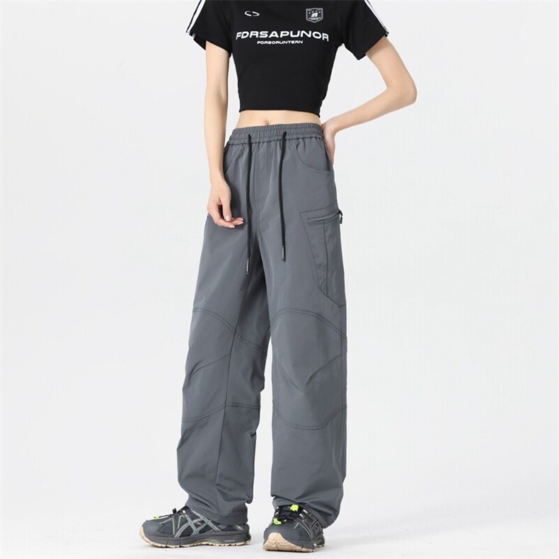 工装冲锋裤女夏新款户外徒步登山直筒工装休闲裤A406K3503特P50,男装休闲裤,星座309（原A406）
