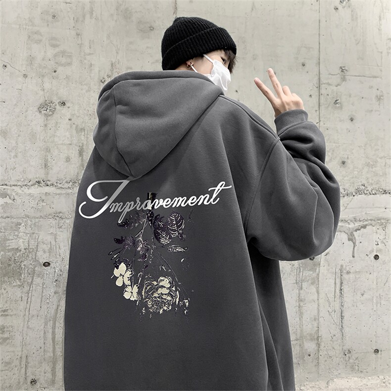 直播品质360克重磅美式印花加厚宽松连帽卫衣开衫外套KS103-特P45,男装卫衣,电商A486