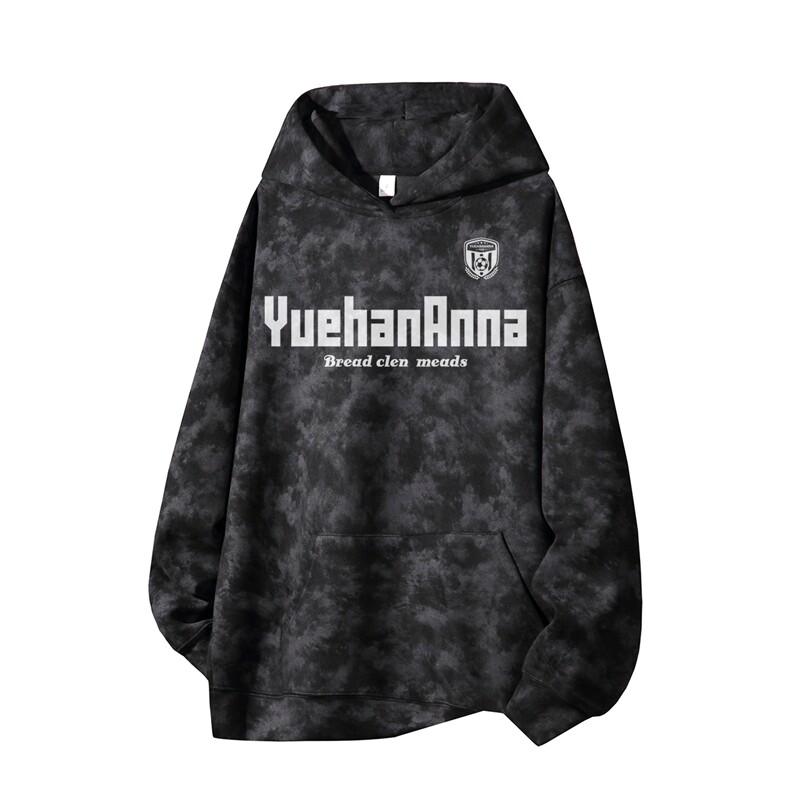 得物供货、重磅420克现货麂皮绒扎染卫衣HD019-1-WL25353ZR-P45,男装卫衣,电商019-1