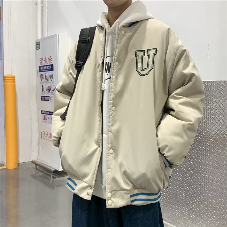 春秋季棋盘格棒球服男ins潮牌宽松休闲外套港风潮流痞帅学生夹克,男装夹克,星座1210-1