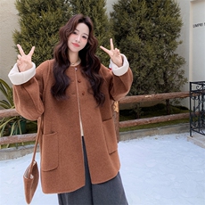 有货新款双面羊毛771-P275-K398，女装毛呢外套，2C108