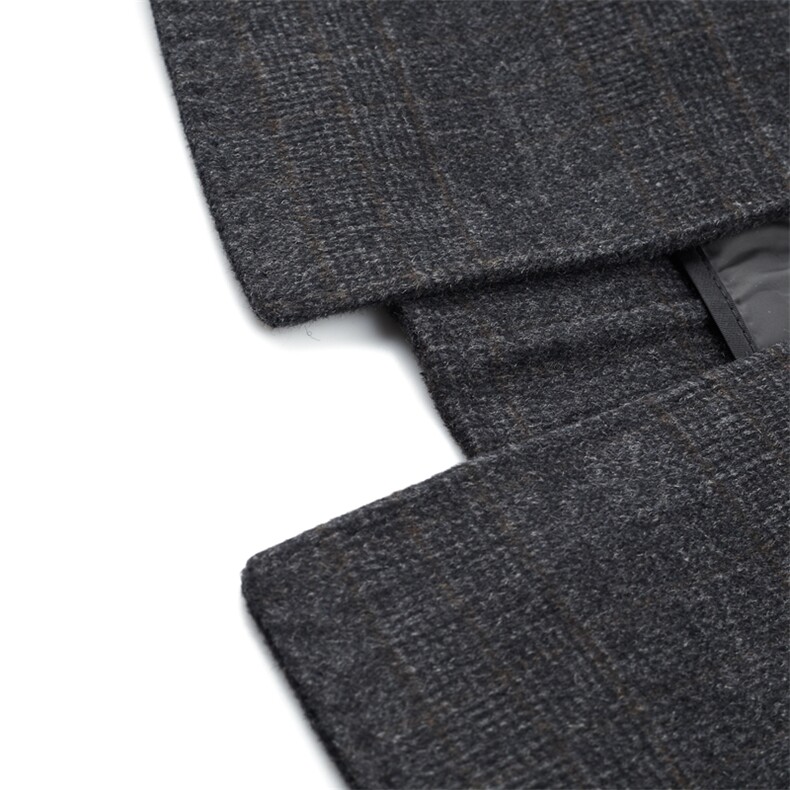 羊毛呢外套男秋冬季翻领妮子风衣羽绒内胆可脱卸大衣ZG2807-P315，男装毛呢大衣，电商B212（原钱塘6029）