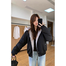 现货高品质美式高街冬季重磅硬挺短款座山雕毛领棉衣男女加厚外套，男装棉衣，电商A486