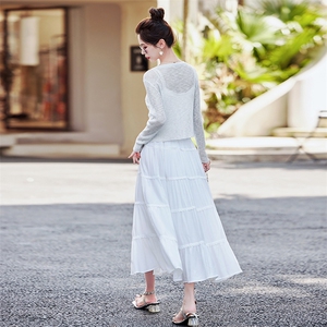 今年流行漂亮套装裙女2024新款夏季炸街减龄时尚芭蕾蛋糕裙三件套图片