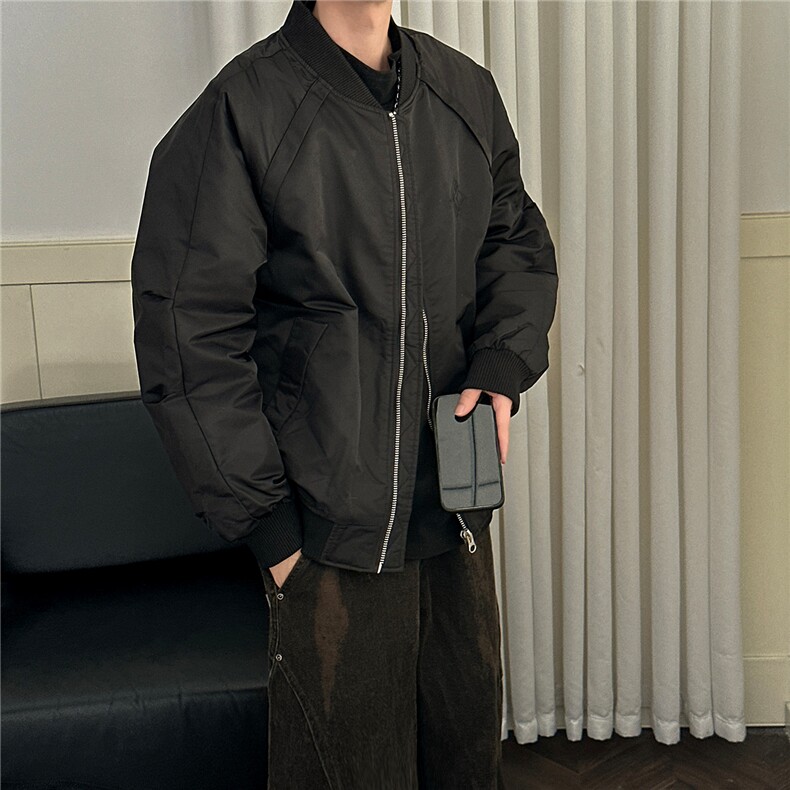 主推现货冬季潮牌棉衣棒球服外套男痞帅风A351-AJ2646-P125控188，男装棉衣，电商A351