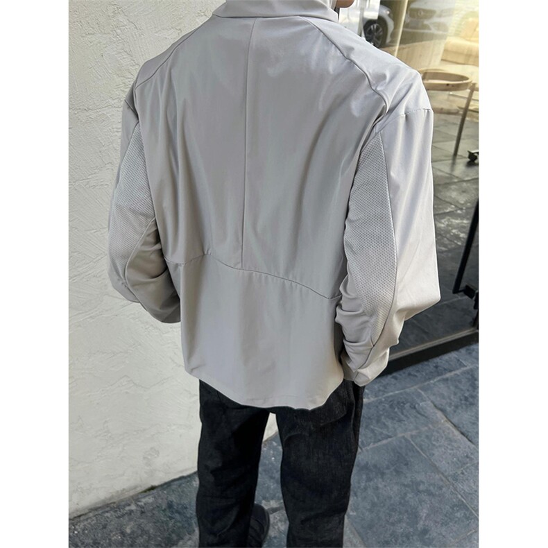 春夏款高品质冰感速干防晒服休闲户外运动外套透气弹力机能风夹克,男装防晒衣,电商A486-1