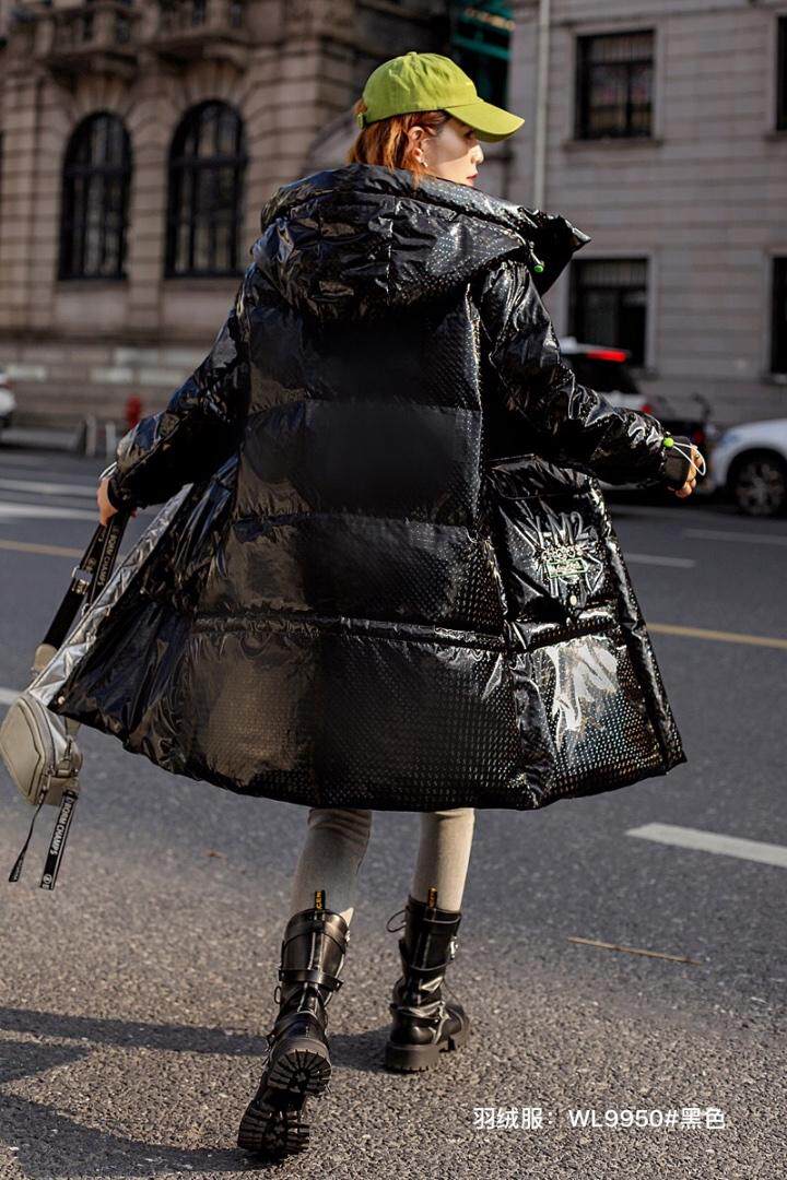 2021年冬季新款韩版宽松显瘦中长款羽绒服现货大量供应，女装羽绒服，婉伦