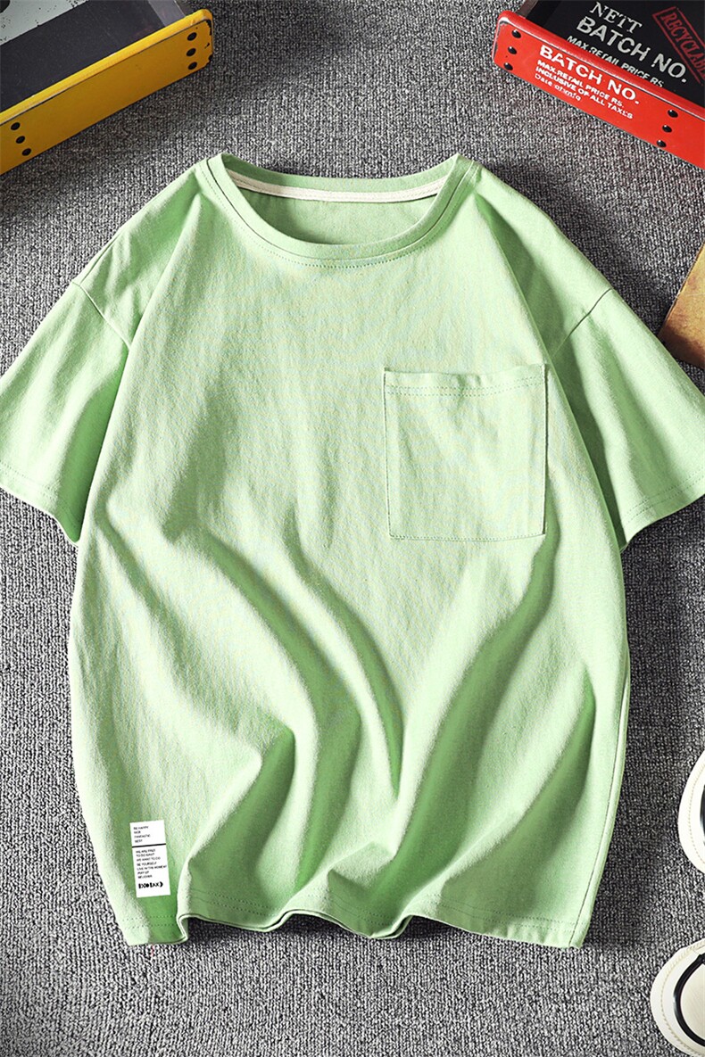 DX24045-P25大口袋百搭短袖t恤男大码半袖体恤上衣服,男装T恤,电商A040A