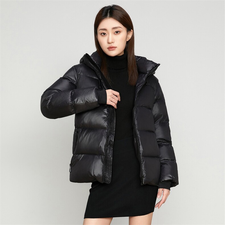 时尚韩版黑色皮夹克女短款修身显瘦百搭机车外套潮,女装羽绒服,曼琳思菲