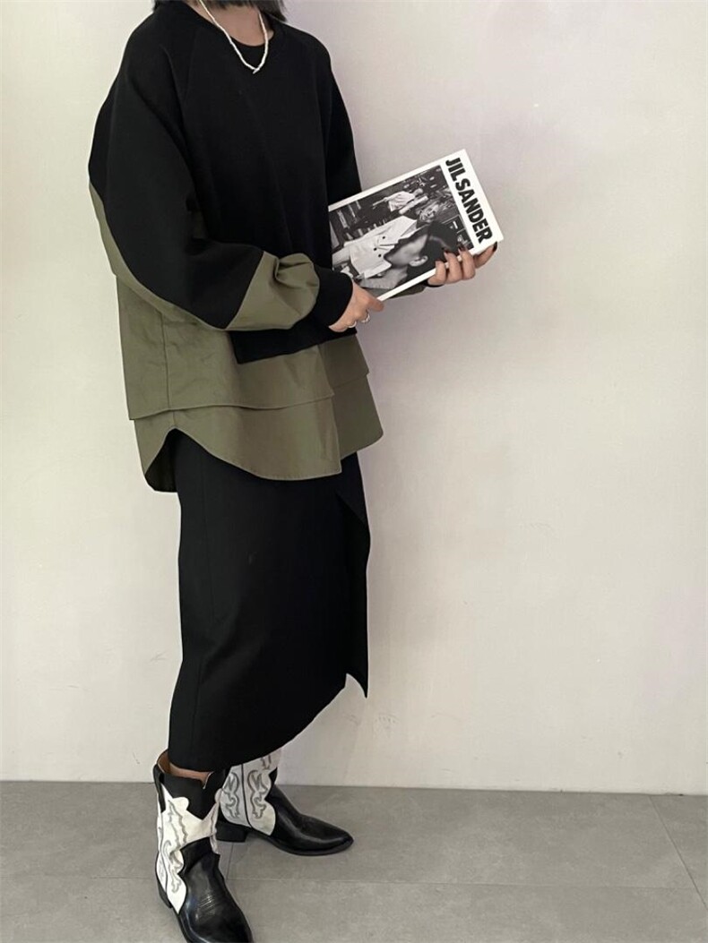 雷洛奇丽—秋装拼接卫衣，女装卫衣/绒衫，雷洛奇丽