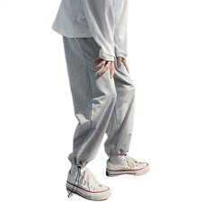秋冬休闲裤运动男士宽松九分裤直筒裤子可束脚W/加绒40，男装休闲裤，星座1506-1