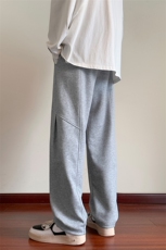 KP631P55美式潮流休闲裤男港风宽松直筒拖地裤束脚裤卫裤，男装休闲裤，星座1204-3
