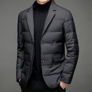 BAMJ-6037钱塘2020-2中年男士秋冬季厚款羽绒服休闲简约外套P173图片