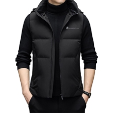 纯色羽绒服马甲男2021加厚保暖可脱卸帽中年男上衣MYYL3301-P210，男装羽绒服，电商B212（原钱塘6029）